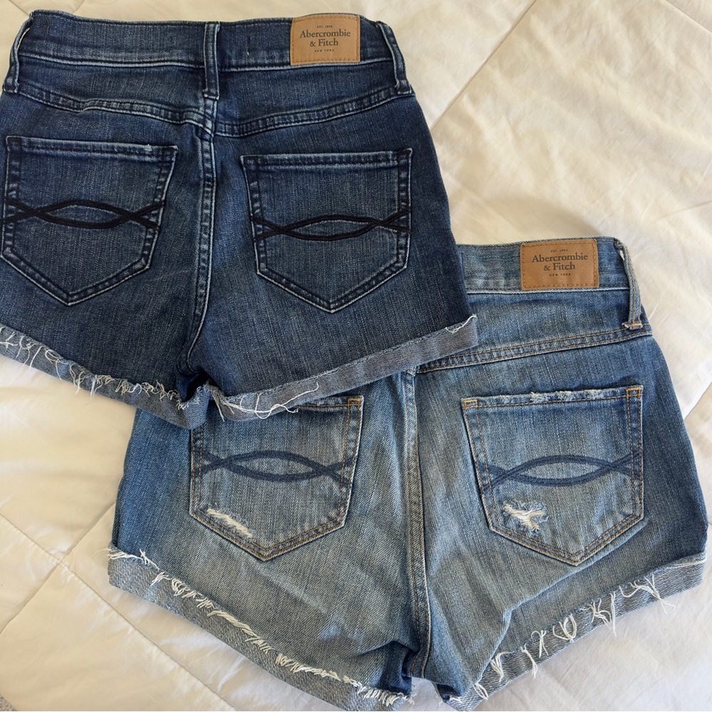 Abercrombie & Fitch Light Blue Denim Shorts